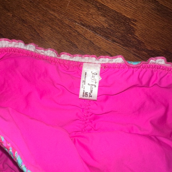 Luli Fama Shock Waves full rouched bikini bottoms M - Picture 4 of 6